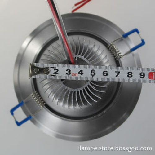 Round recessed 7W LED Downlight